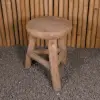 Product image 2 of the product “Chair made of teak wood with triangle legs model about 45cm height ”